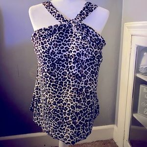 Cheetah print tankini top
